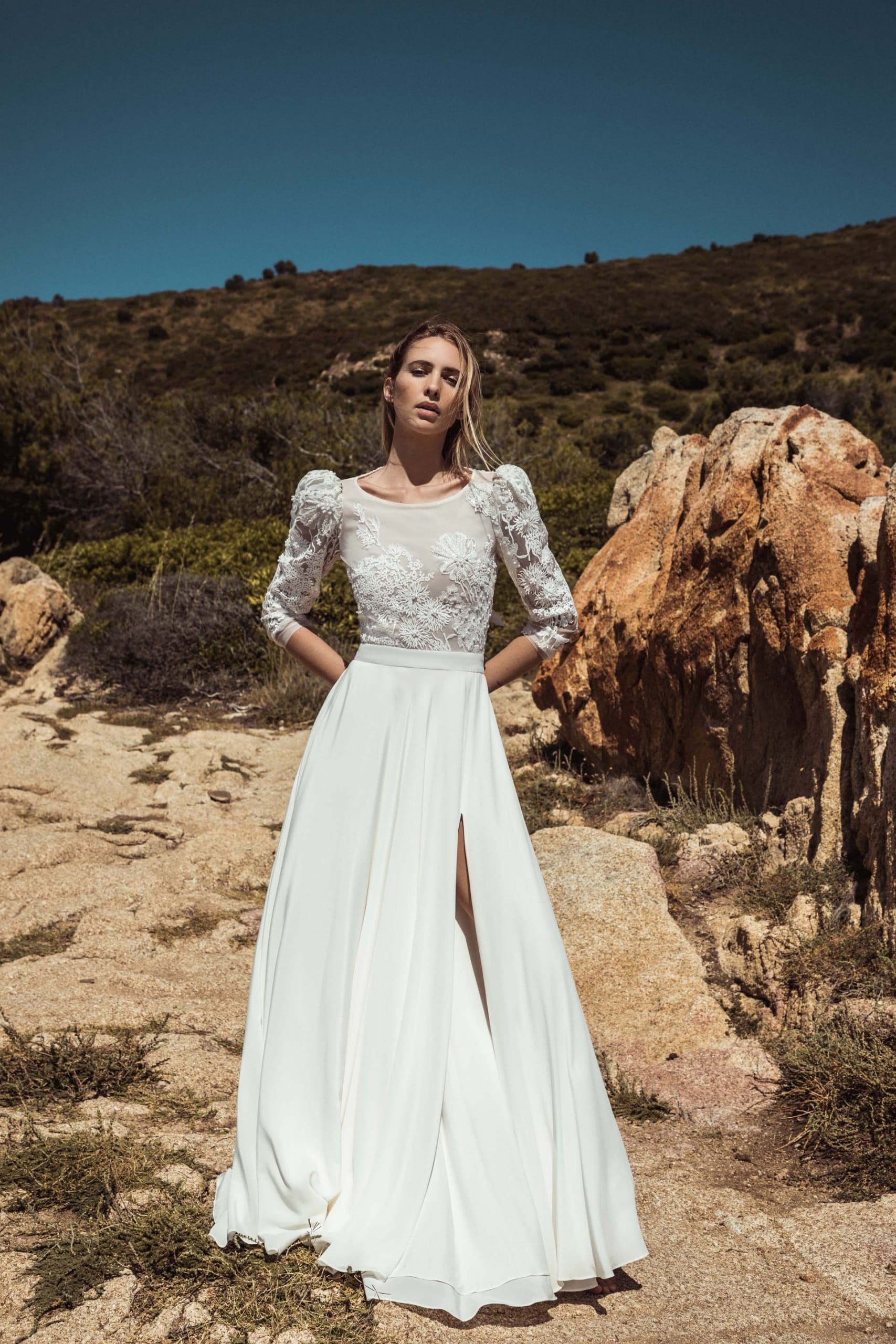 robe mariage hiver moderne