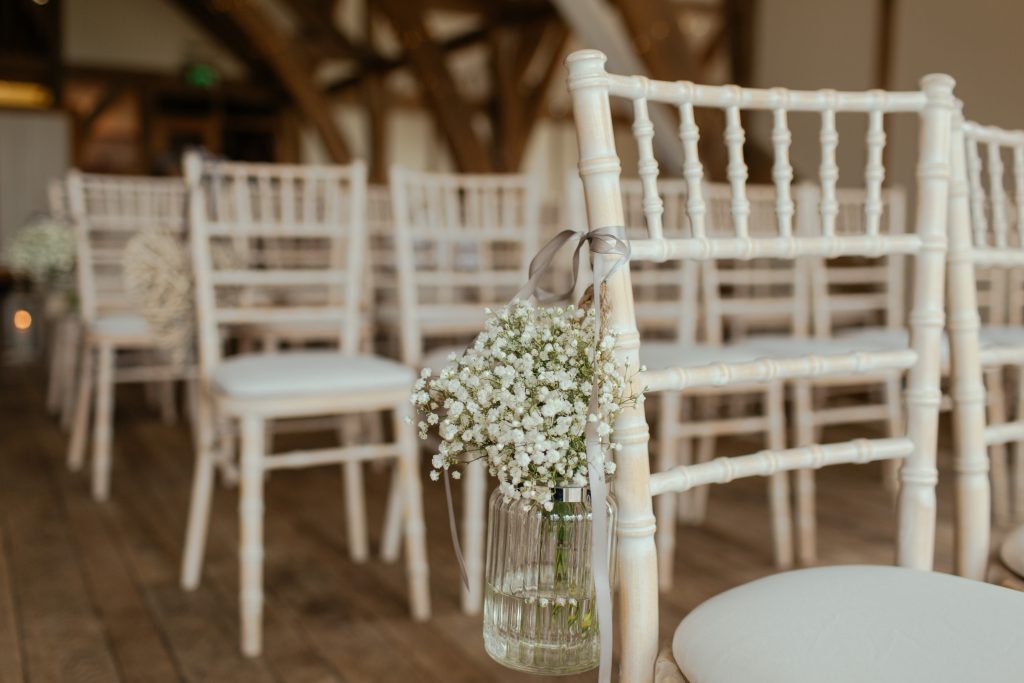 chaises décoration mariage